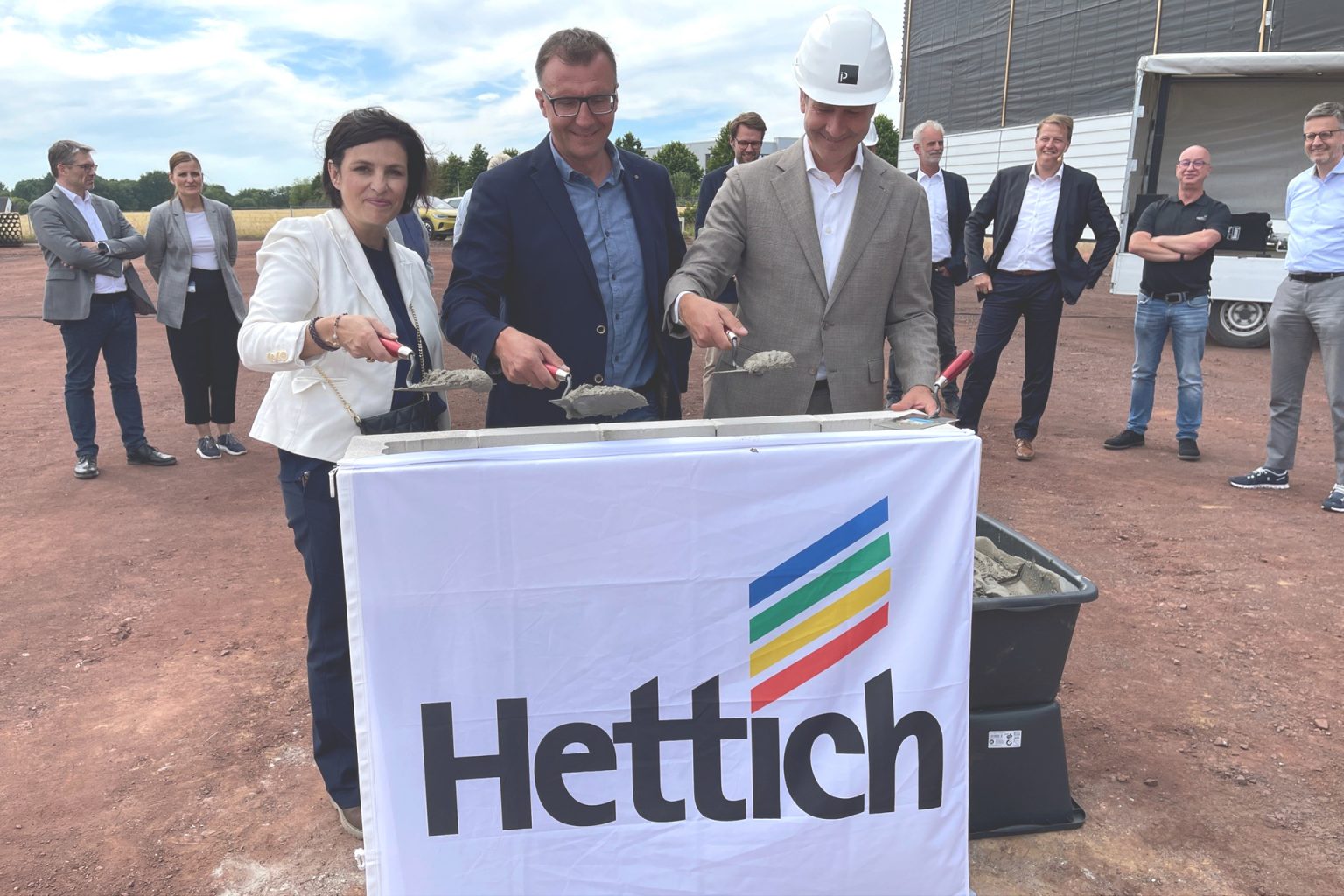Grundsteinlegung Erweiterung Produktionsgebäude Hettich Kirchlengern
